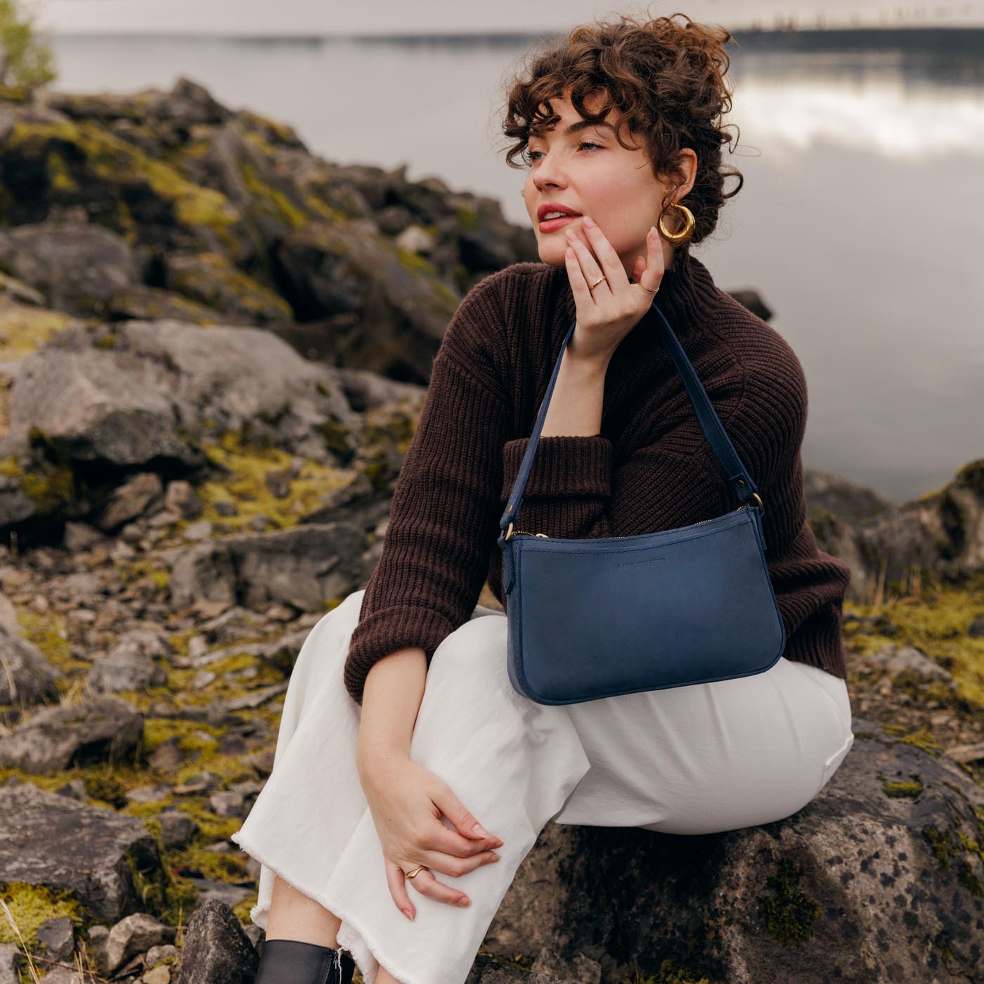 'Almost Perfect' Baguette Shoulder Bag | Portland Leather Goods