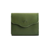 Pine | Small leather wallet with a snap