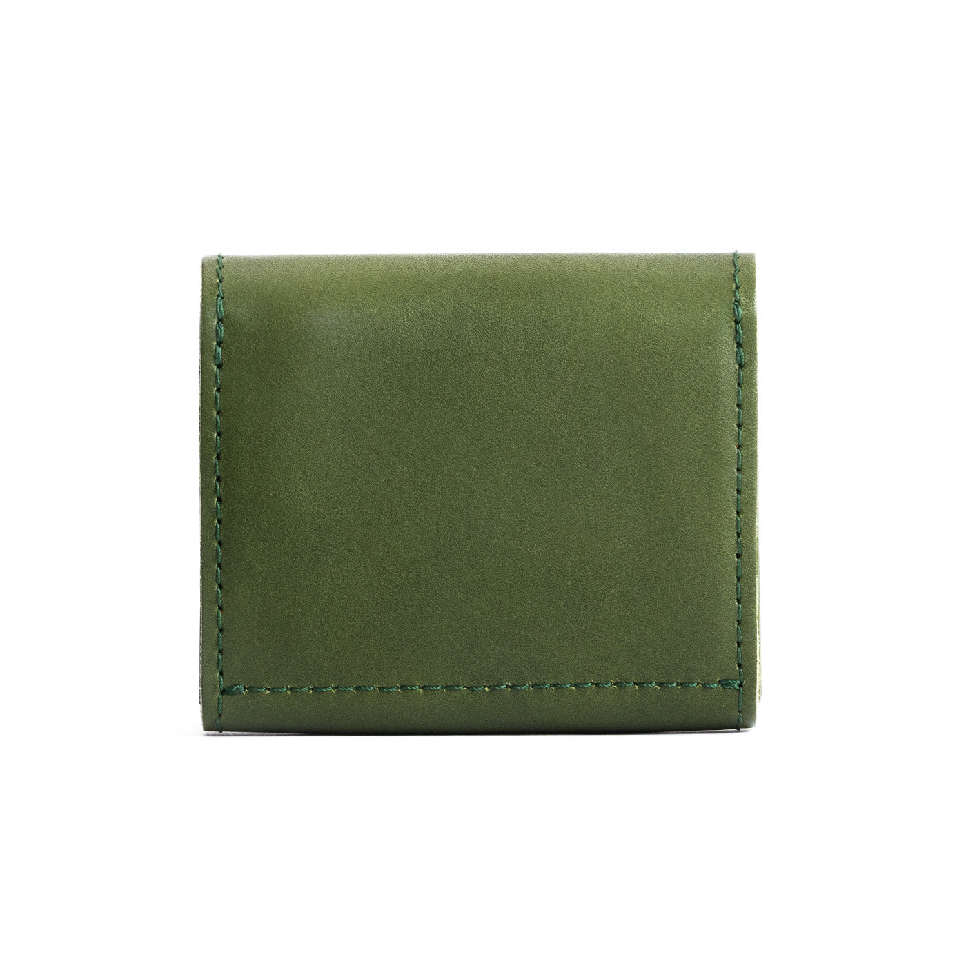 Pine | Small leather wallet with a snap