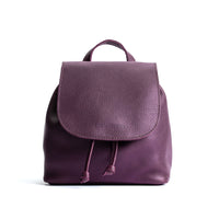 All Color: Plum | Slouchy leather bucket backpack