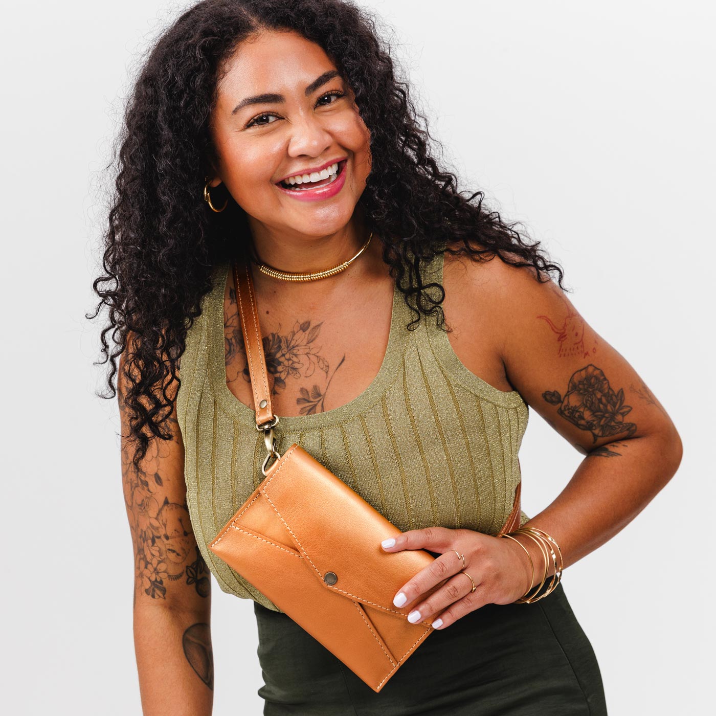 Almost Perfect Envelope Convertible Crossbody Portland Leather