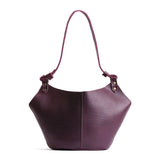 Plum Small | Structured bucket shaped handbag with an adjustable shoulder strap