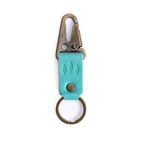 Optical*Short| leather logo branded keychain 