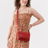 Ruby Mini | Small Leather Crossbody Bag with Magnetic Messenger Bag Closure