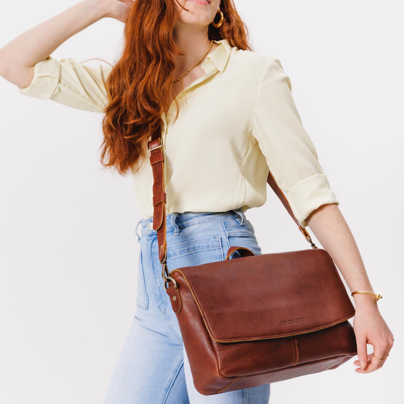 The Compton Top Grain Leather Messenger / Laptop Bag – Cotswold Hipster