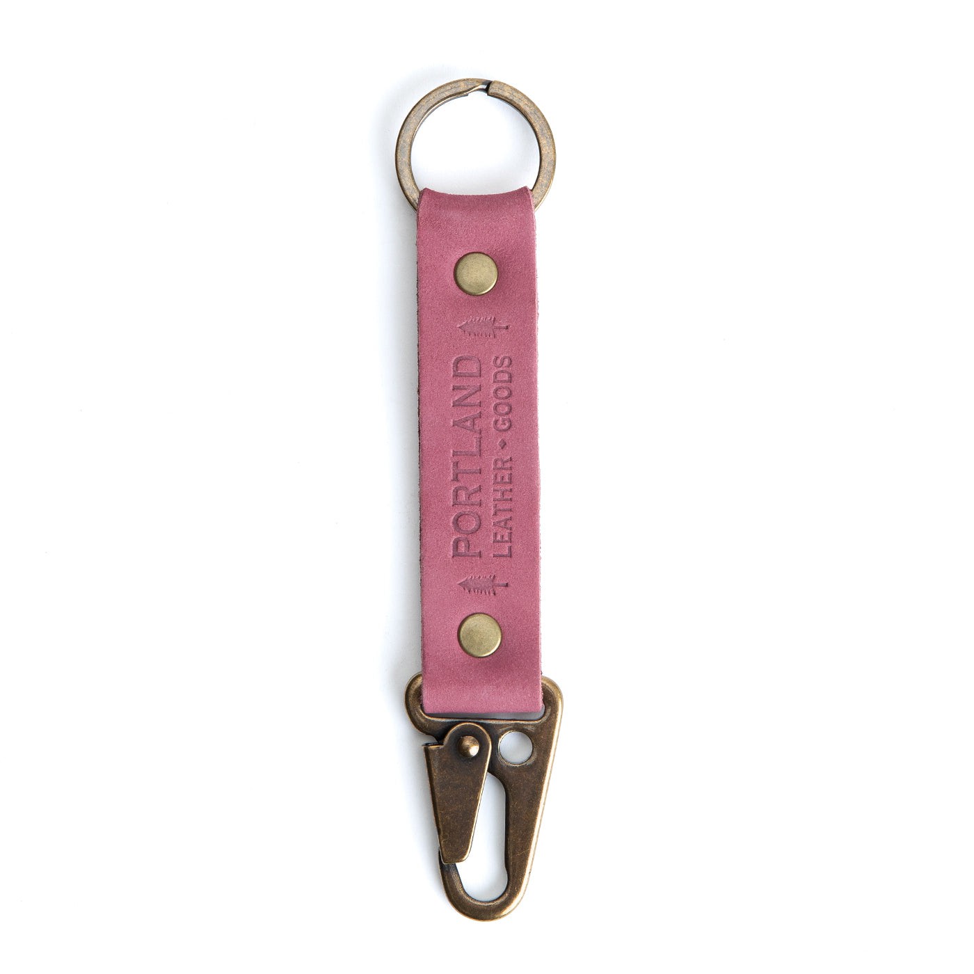 Foxglove*Long| leather logo branded keychain 