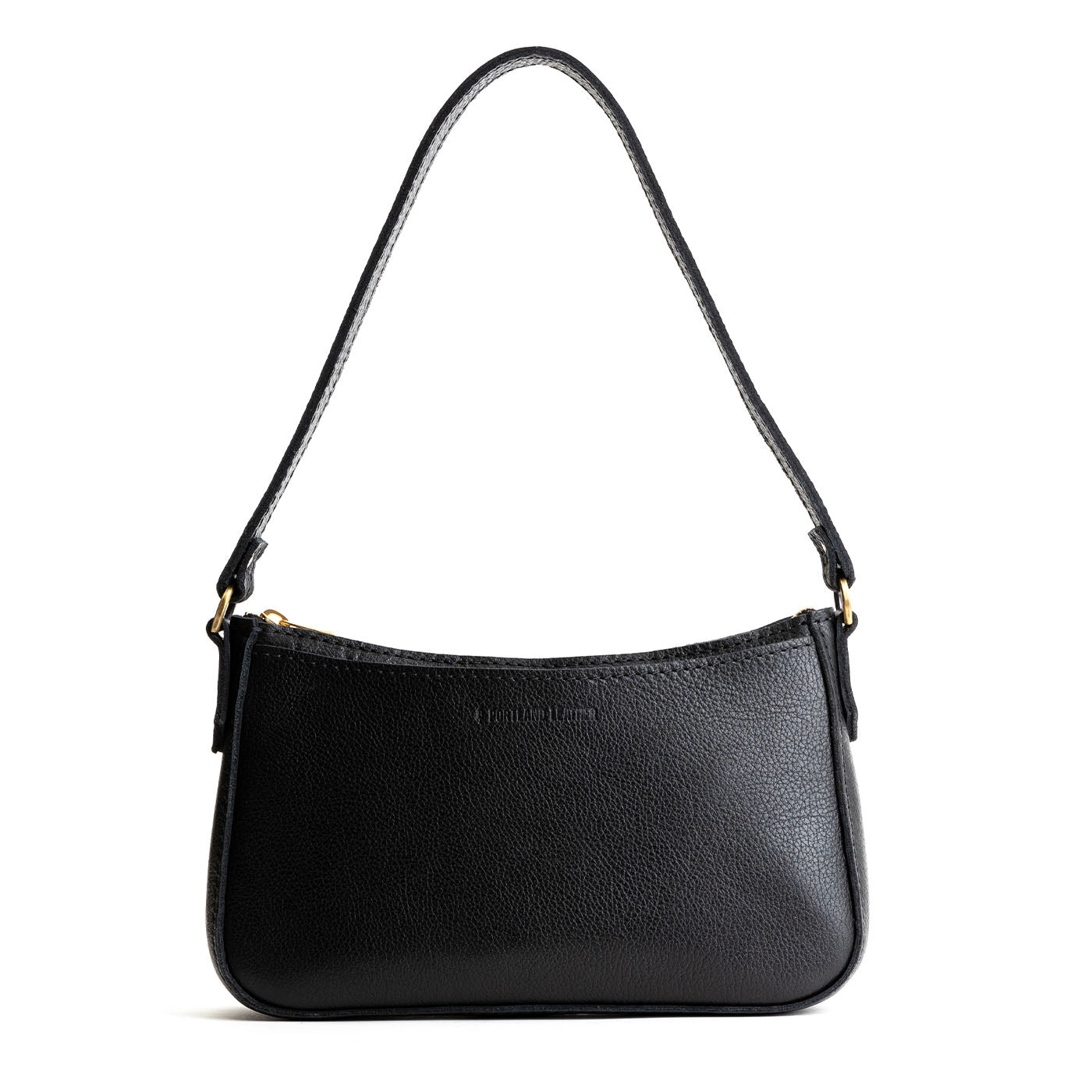 Cute Black Leather Baguette Bag Women Baguette Shoulder Bag for Women