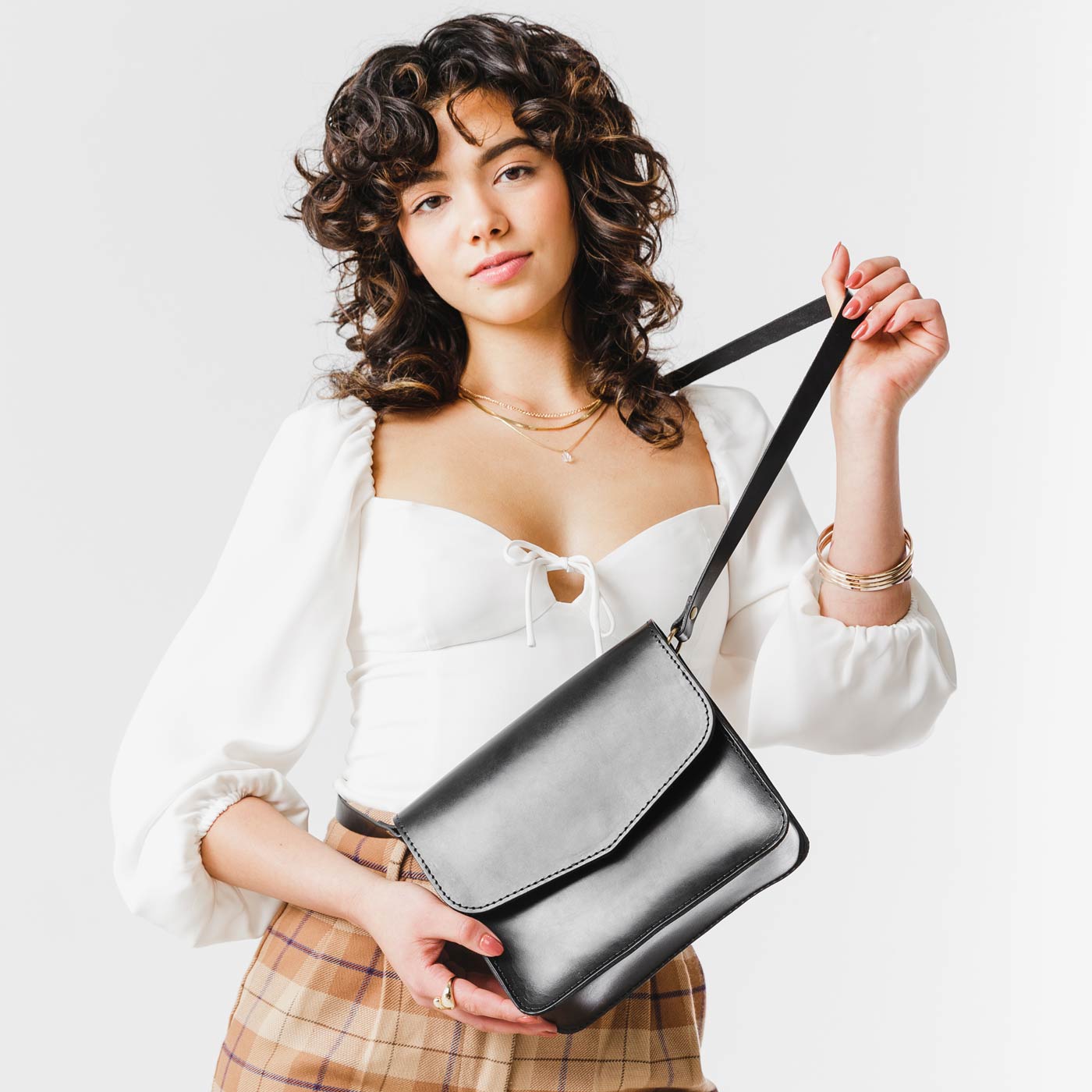  jessie Patent Leather Structured Shoulder Handbag
