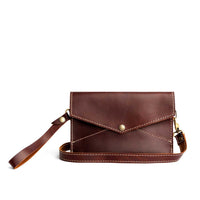 All Color: Cognac | handmade leather clutch wallet purse