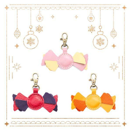 Vintage Pink | Multicolor wrapped candy shaped keychain