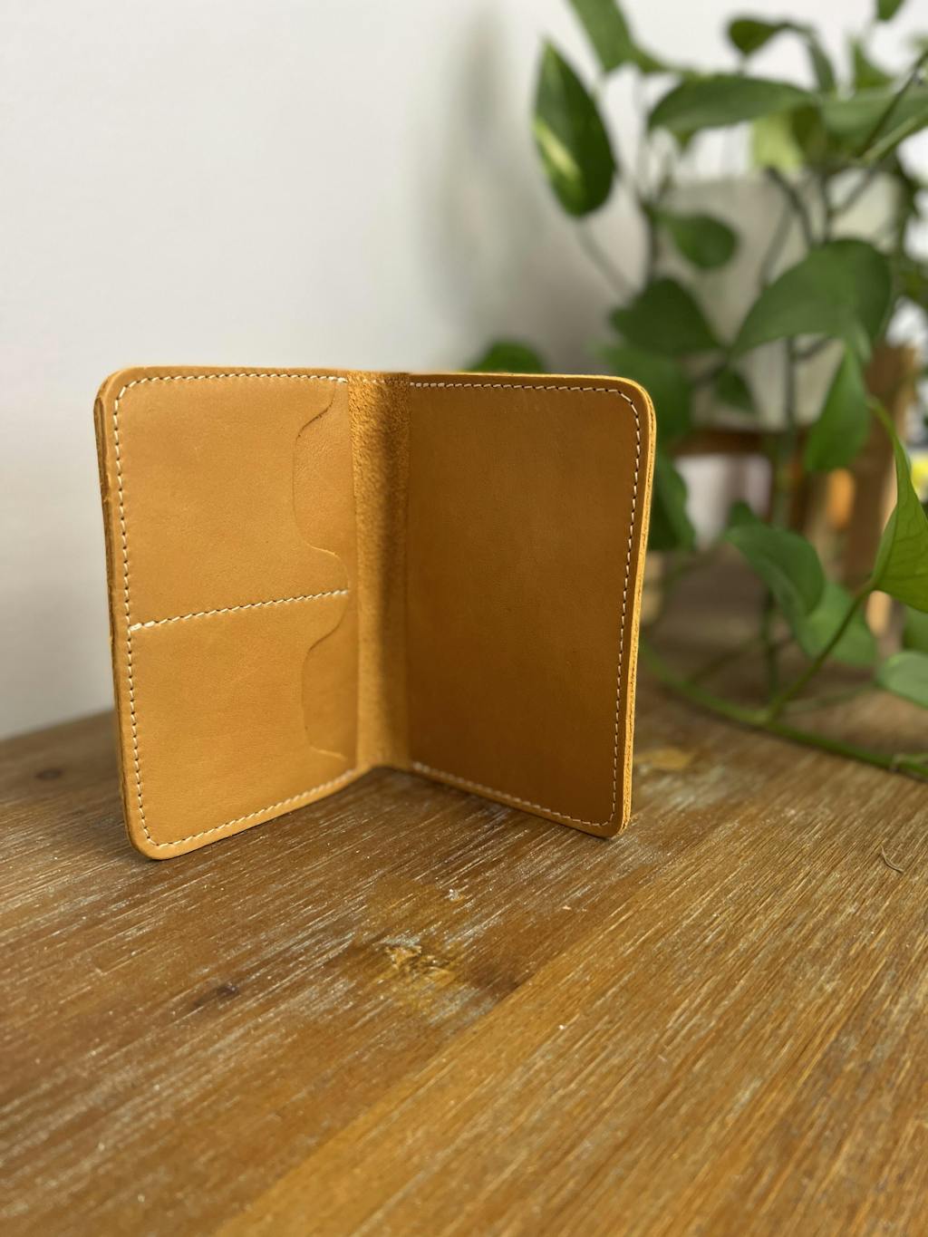 Portland factory Leather Notebook/Passport Case, Peacock