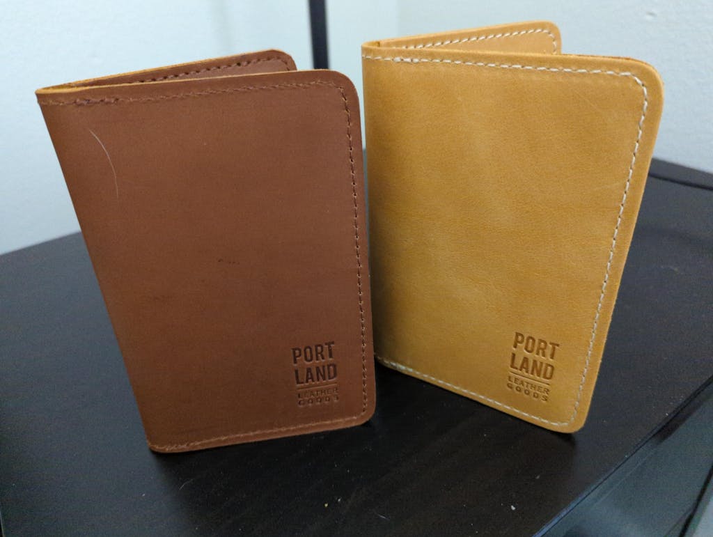 Portland Leather Notebook/Passport high quality Case, Peacock