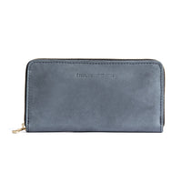Storm | Large accordion leather wallet with zipper and PLG logo