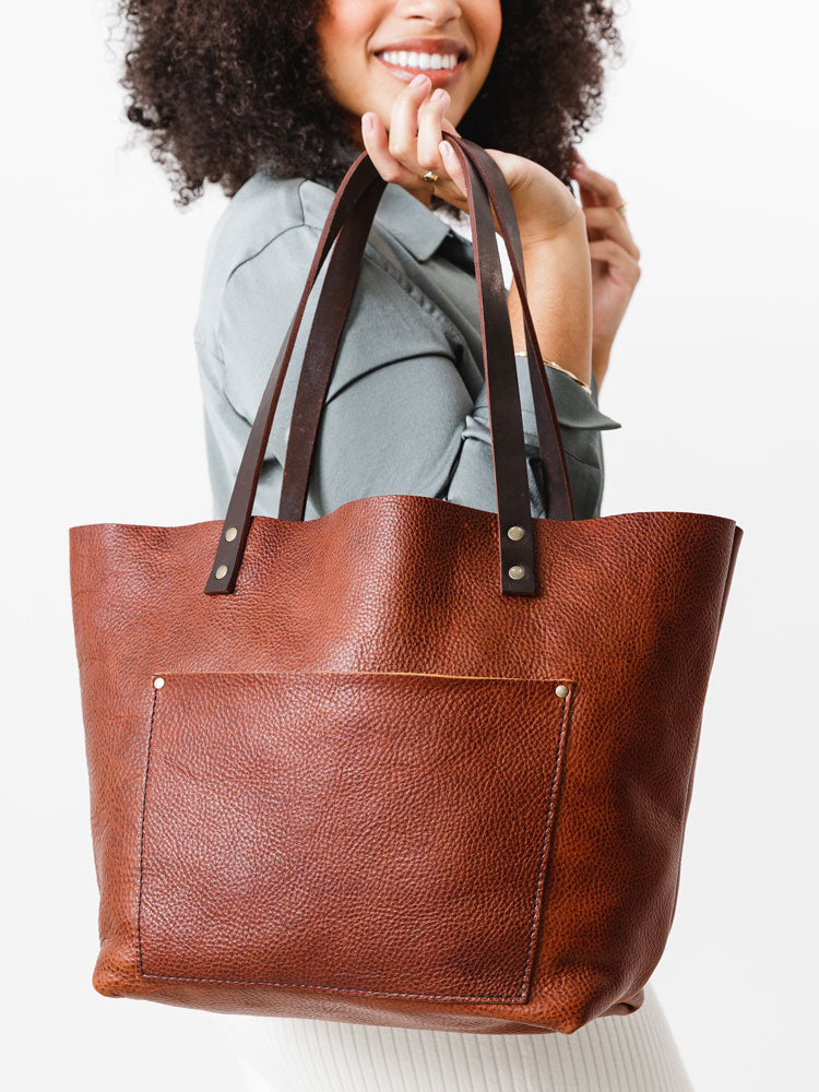 Classic Leather Tote Bag