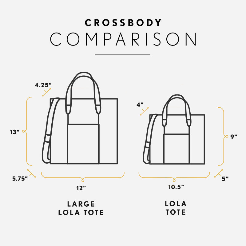 Large Lola Zipper Crossbody Tote | Portland Leather Goods