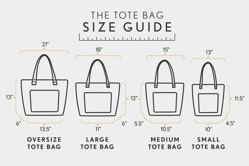 Tote Bag Size Chart 