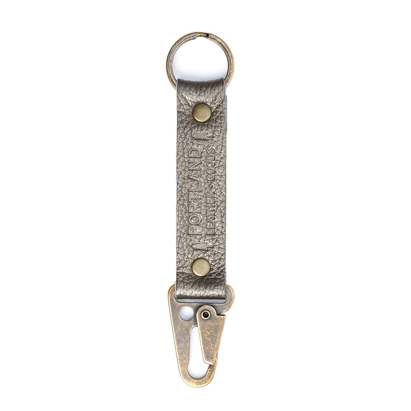 Stardust*Long | leather logo branded keychain 