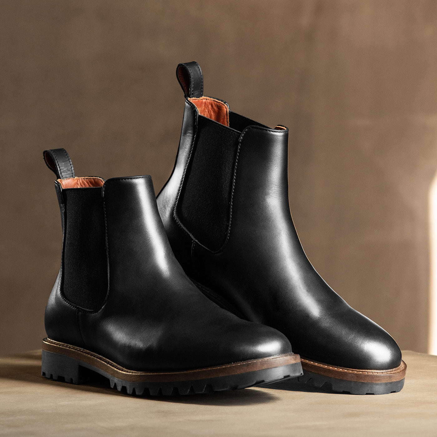 Mens all leather chelsea boots sale