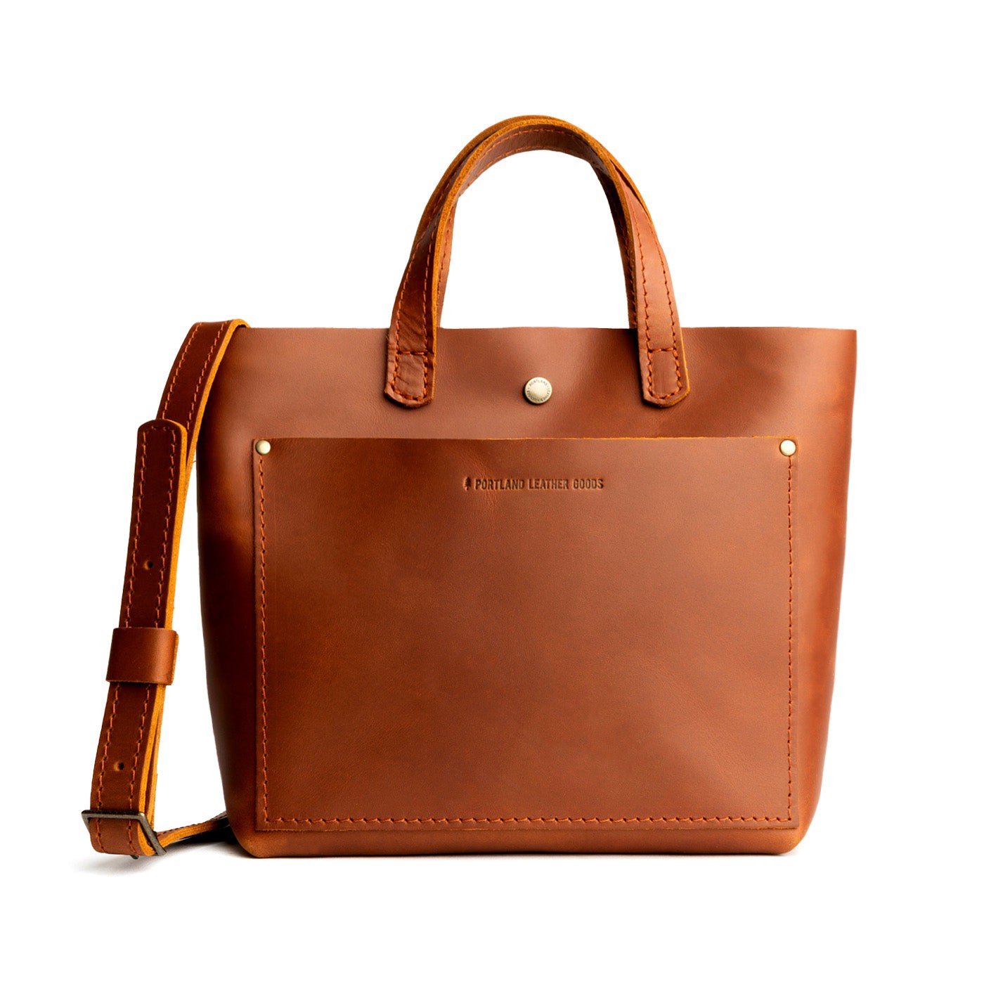 Leather Tote Bag, Honey / Classic / Oversized