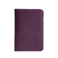 Plum | Leather passport case with PLG logo