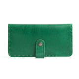 Cowboy Mint | Leather wallet with snap closed