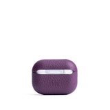 Eggplant | Leather cover for airpod case 