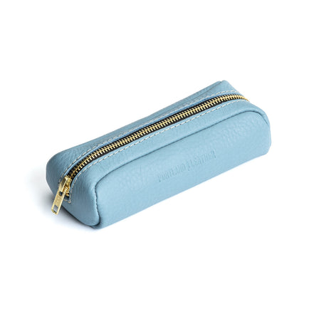 All Color: Dream | Leather pouch with a curved top and zipper