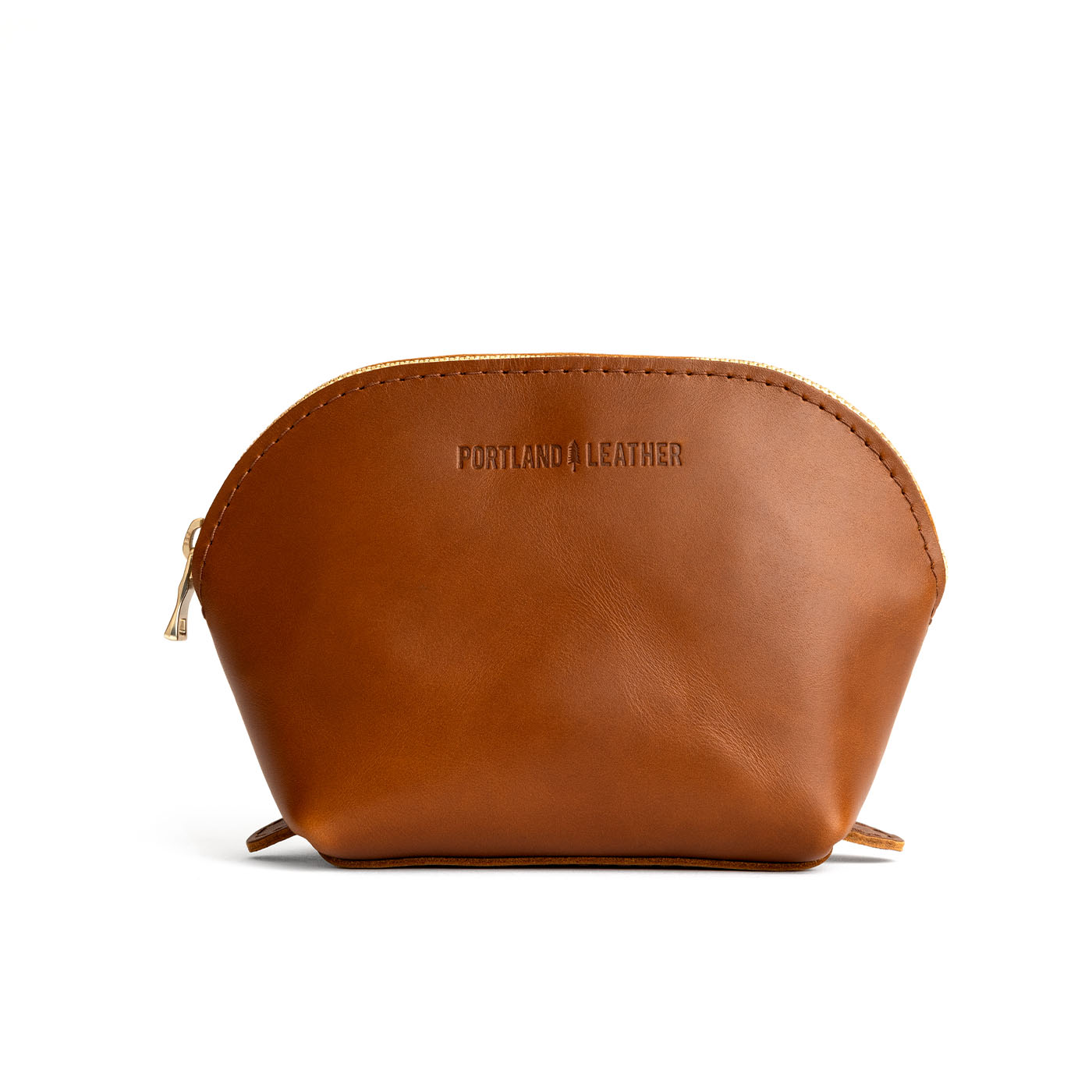 Portland Leather Goods MODIFIED Large cheapest Classic Makeup Bag in SATSUMA