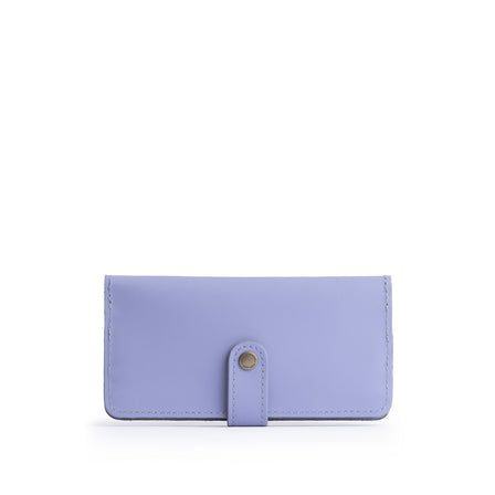 Jacaranda | Leather wallet with snap closed