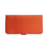 Koi | Back of leather wallet with snap closed