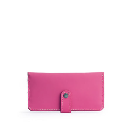 Margot | Leather wallet with snap closed