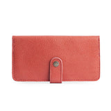 Watermelon | Leather wallet with snap closed