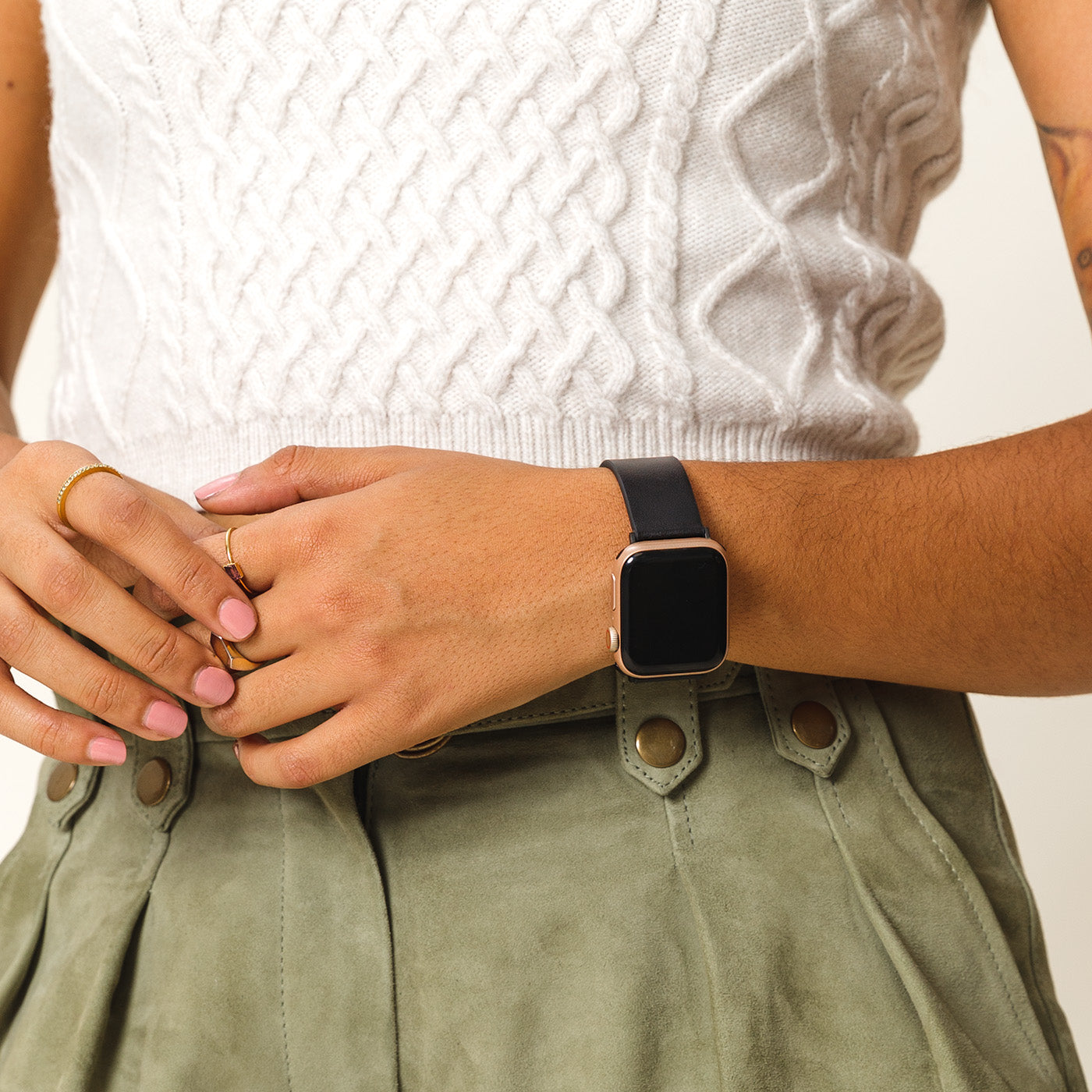 Black*Classic | watch band on wrist