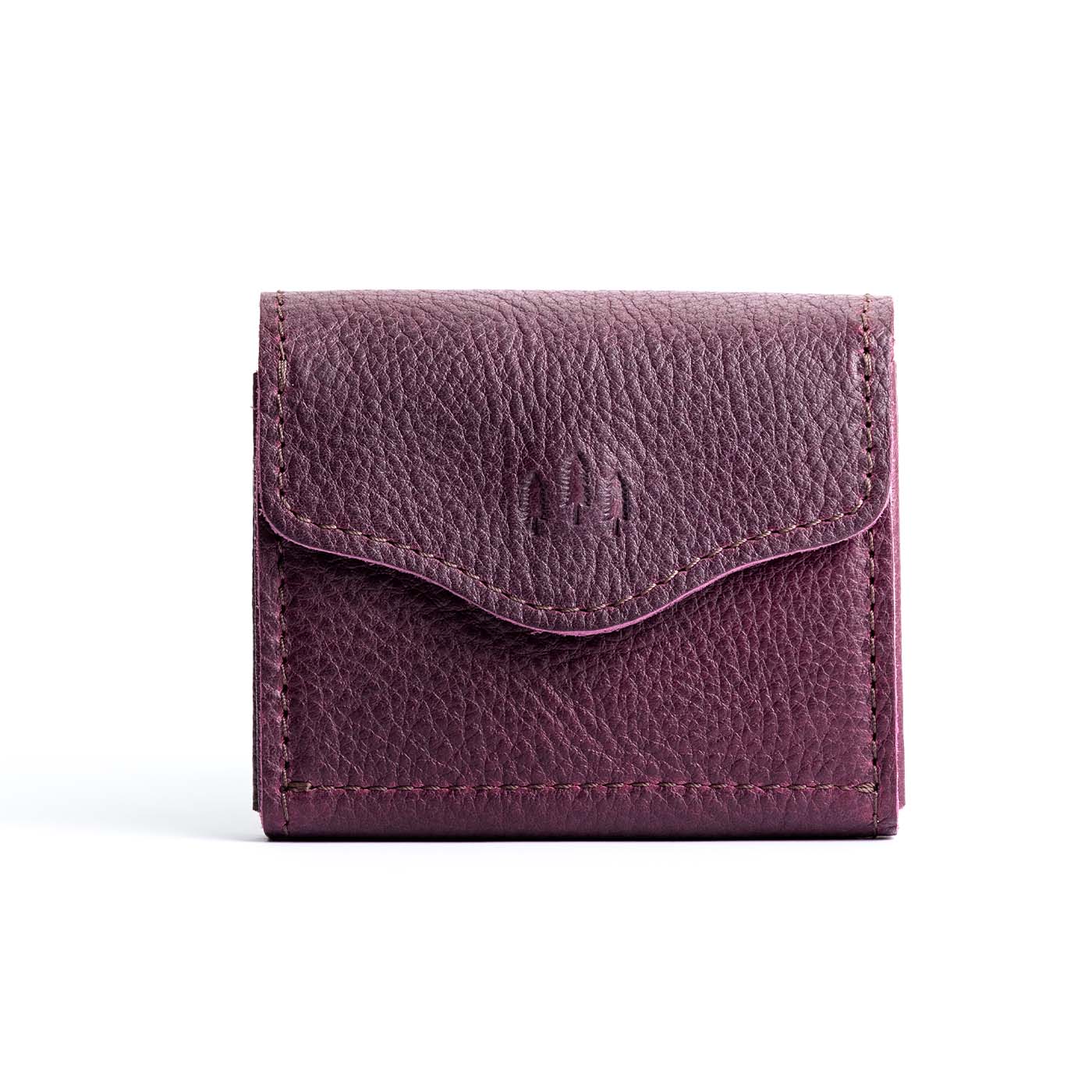 Small pebbled hot sale leather wallet