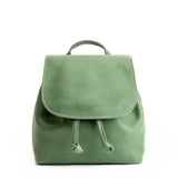 All Color: Eucalyptus | Slouchy leather bucket backpack