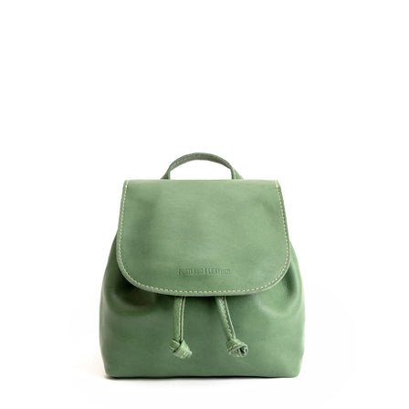 All Color: Eucalyptus | Slouchy leather bucket backpack