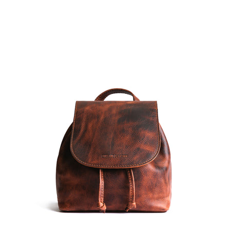 All Color: Lava | Slouchy leather bucket backpack