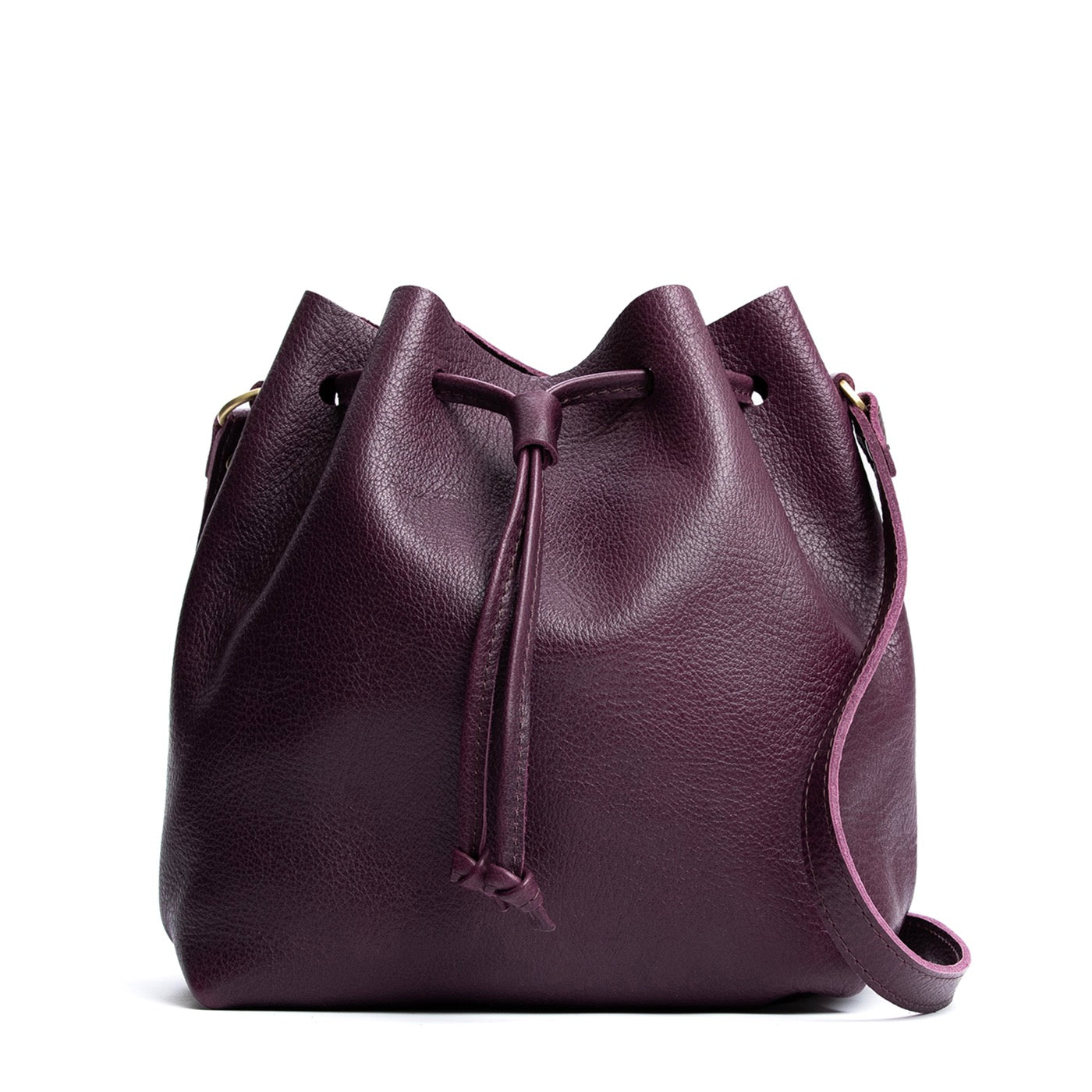 Plum*Large | Slouchy crossbody bag with drawstring closure