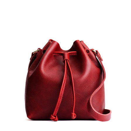 Chili Red*Small | Slouchy crossbody bag with drawstring closure