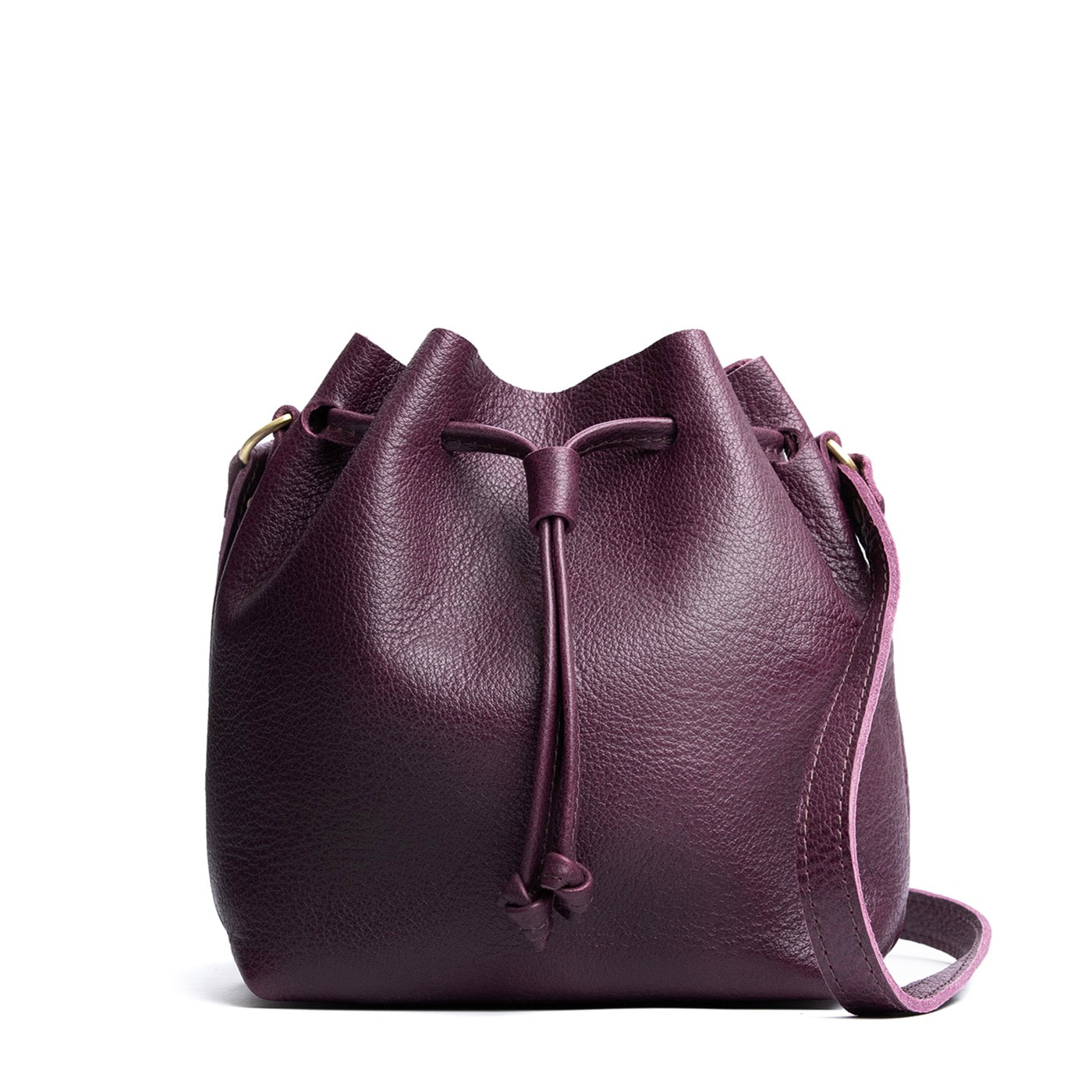 Plum*Small | Slouchy crossbody bag with drawstring closure