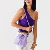 Wisteria Small | Slouchy crossbody bag with drawstring closure