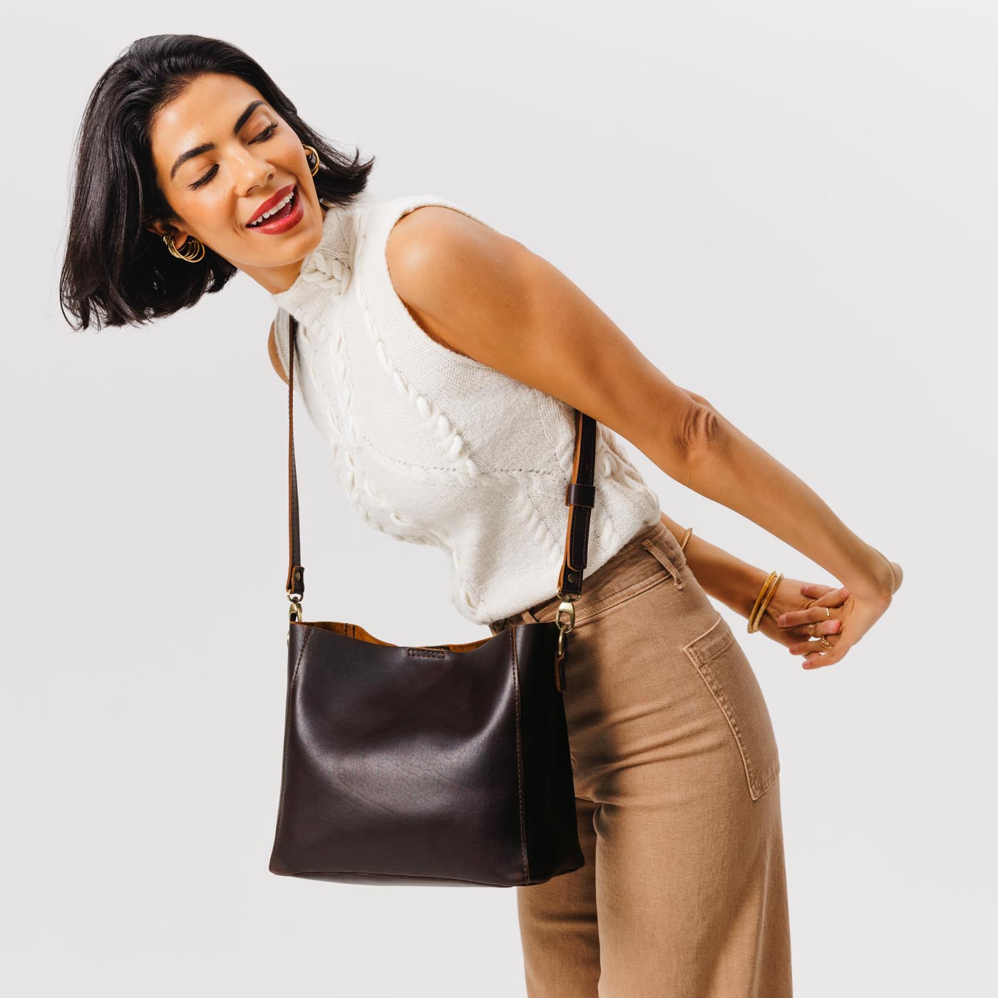 Genuine Leather Backpack Women Luxury Brand Rhinestone Butterfly