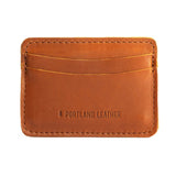 Honey | Minimalist leather wallet with card slots and PLG logo