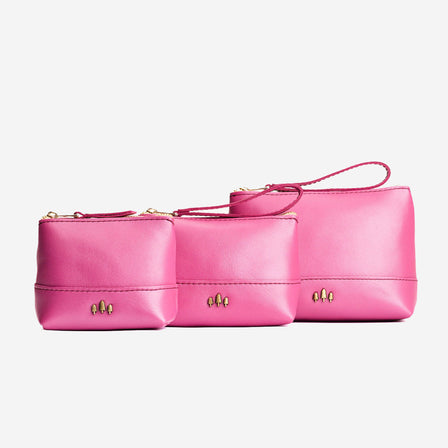 Lip Gloss*Small | Zip top rectangular pouch with wide base and narrow top