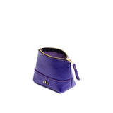 Amethyst Small | Zip top rectangular pouch with wide base and narrow top