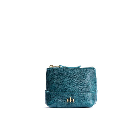 Lagoon*Small | Zip top rectangular pouch with wide base and narrow top