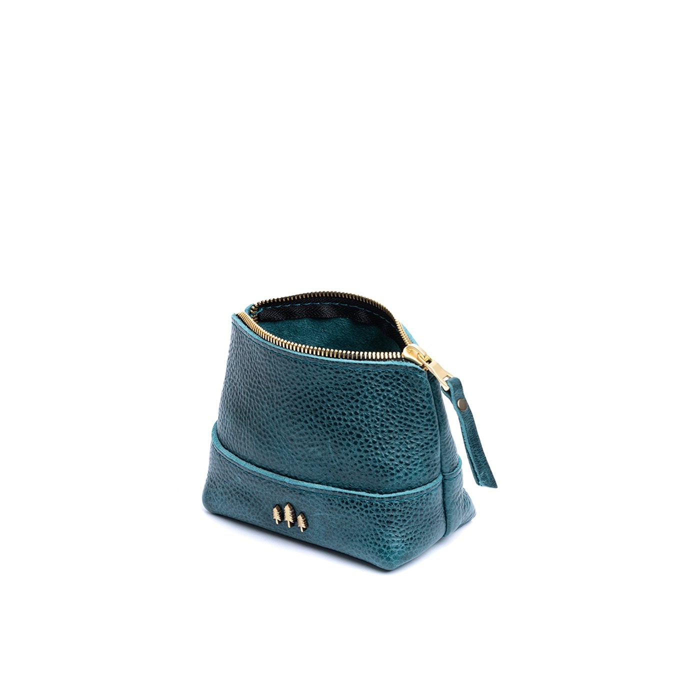 Lagoon*Small | Zip top rectangular pouch with wide base and narrow top