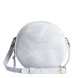 Beluga Large | Circle shaped crossbody with exterior pocket and top zipper