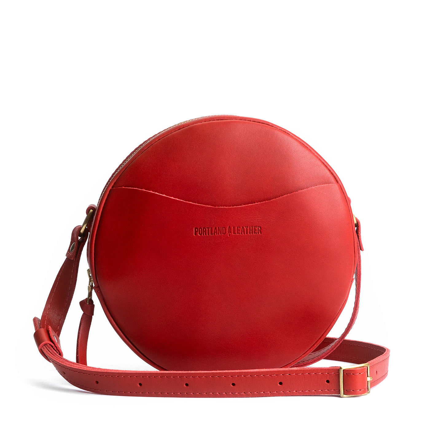 Ruby*Large | Circle shaped crossbody bag with top zipper