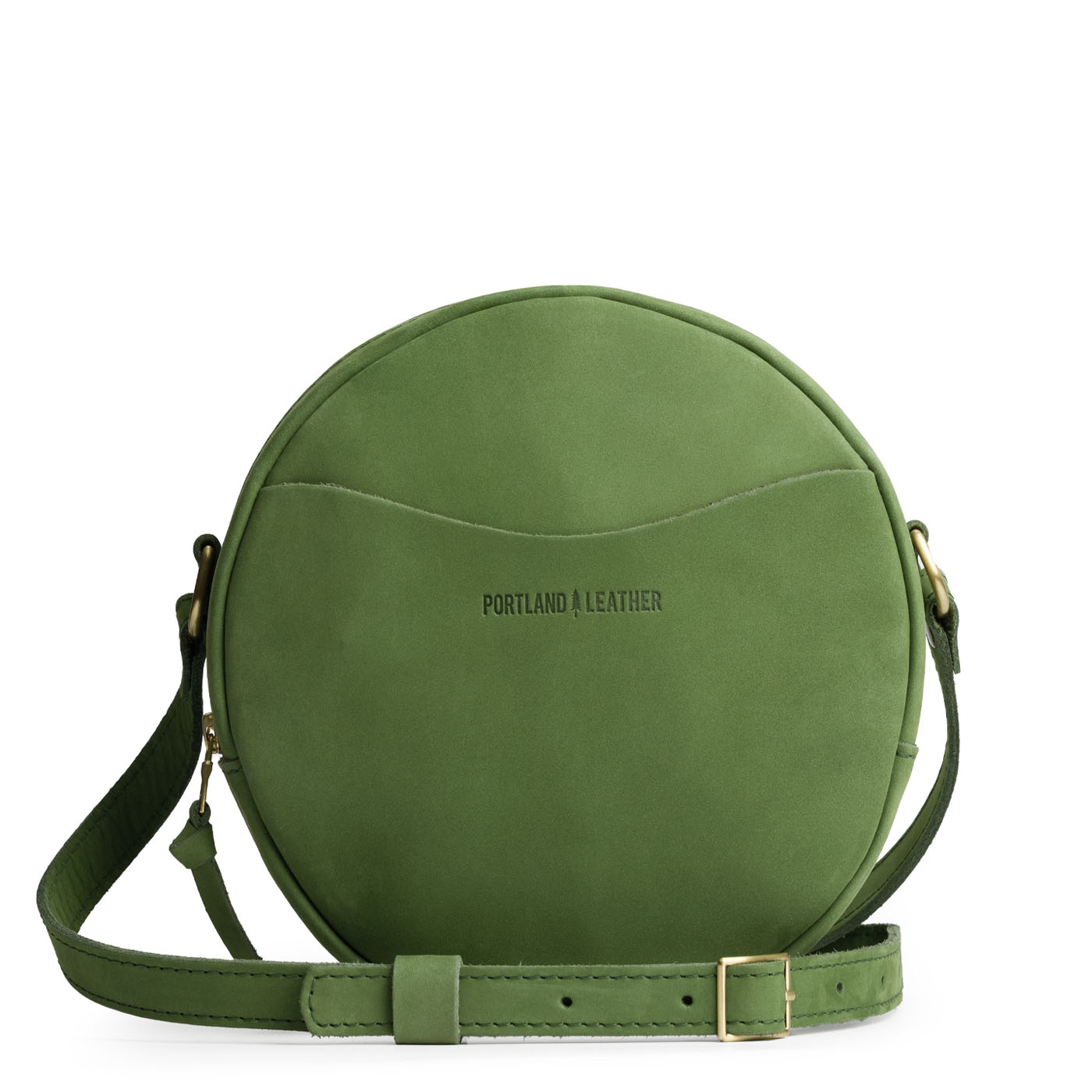 Succulent*Large | Circle shaped crossbody bag with top zipper